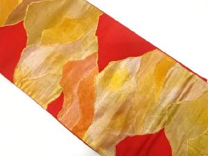 アンティーク　山並み模様織出し袋帯（着用可）